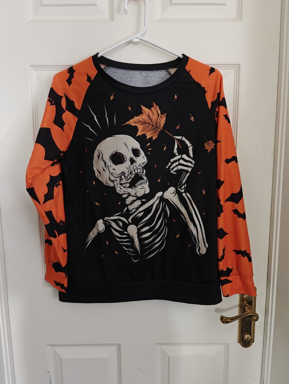 Halloween Skeleton Long Sleeve Crew neck